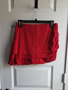 JoyLab Red Layered High Rise Skort Small G002